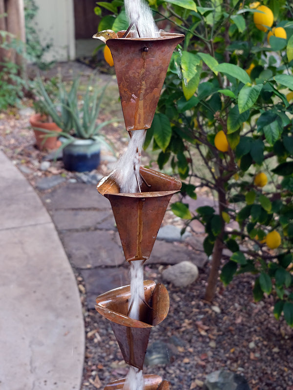 Rain Chain Desert Flower- Copper RainChains