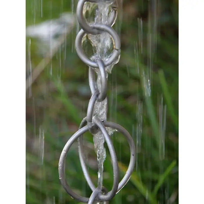 Rain Chain Circles- Stainless Steel RainChains