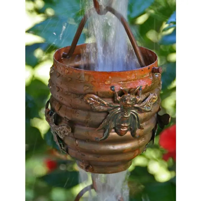 Rain Chain Copper Honey Bees RainChains