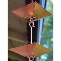 Rain Chain Copper Pagoda Cups RainChains