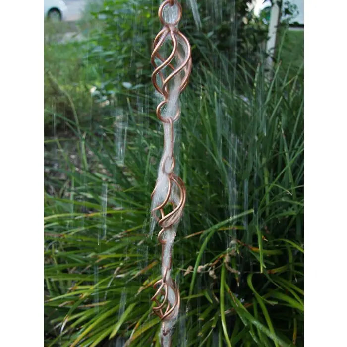 Rain Chain Copper Twist Loops RainChains