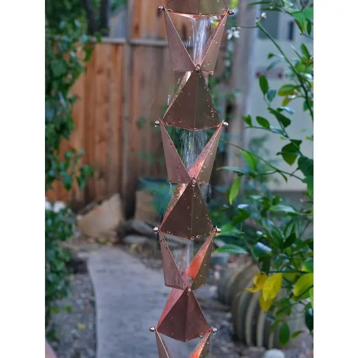 Rain Chain Origami -Copper RainChains