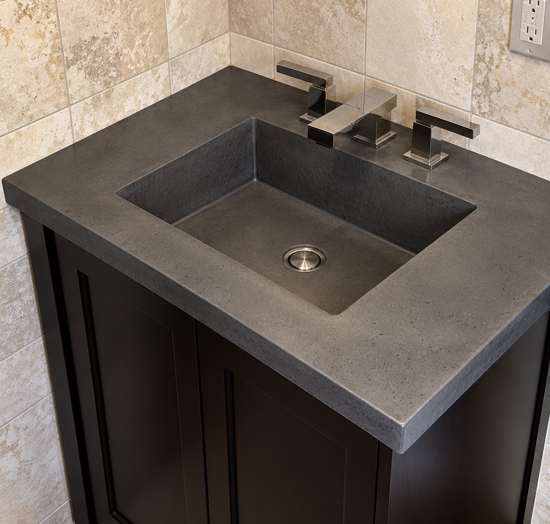 Concrete Sink Mold SDP-21-C Rectangle Shallow (16.5"x12.5"x5") PNL Liners