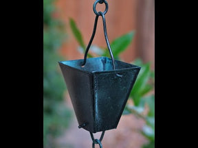 Rain Chains Square Tapered Cups- Patina