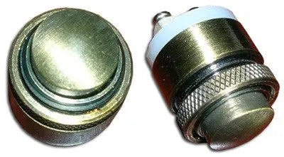 Brass Doorbell Push Button Non Lit Waterglass Studios