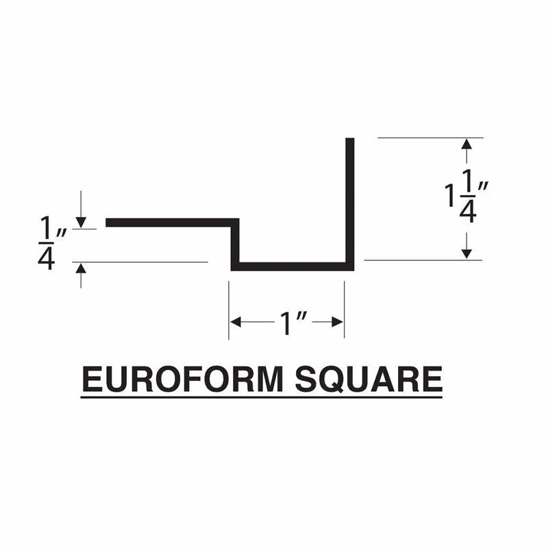 Concrete Countertop Cast In Place Forms- EuroForm Thin Edge Z-Form