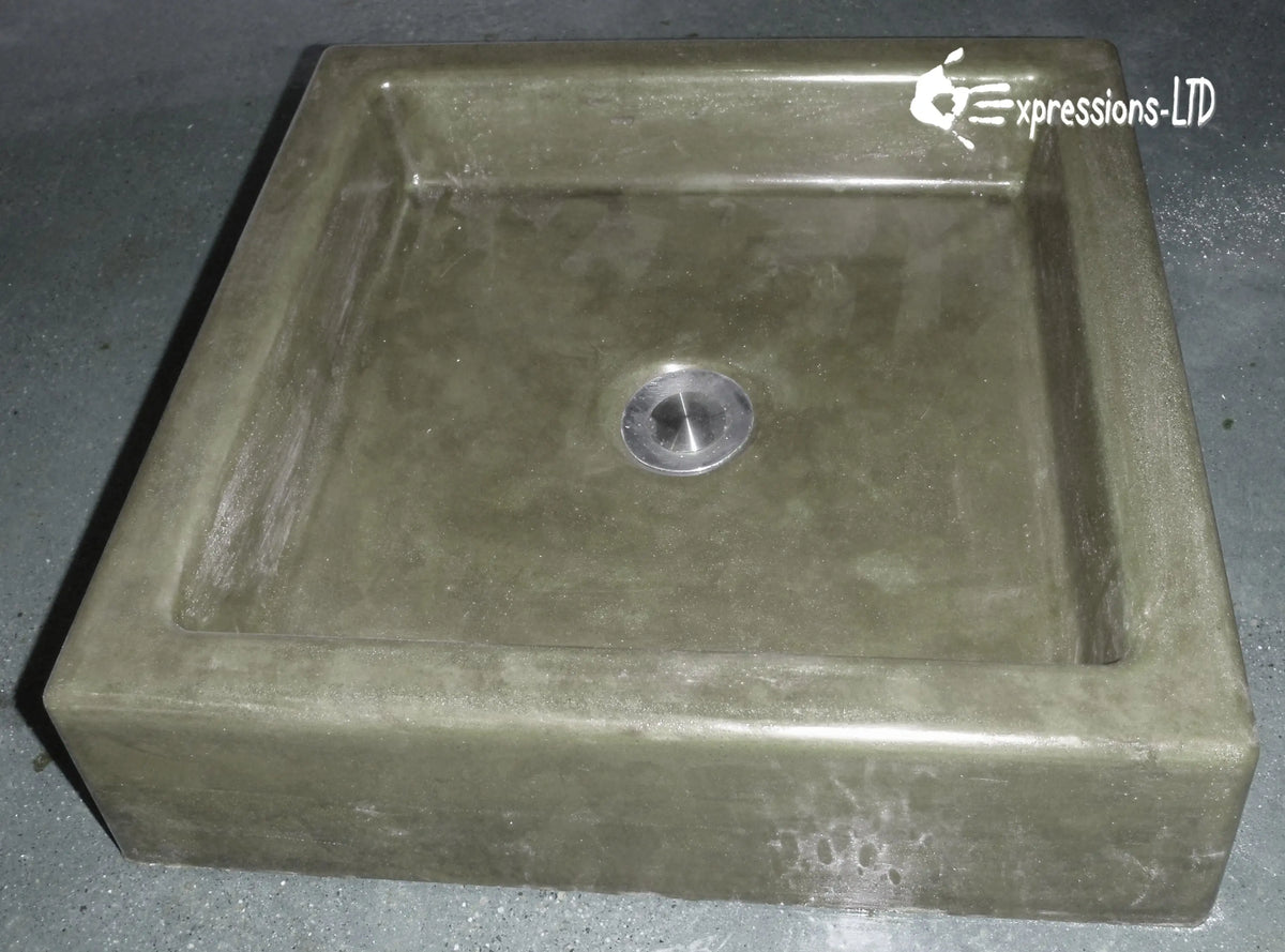 Concrete Sink Mold SDP-47 Vessel Box (15"x15"x2.25") PNL Liners