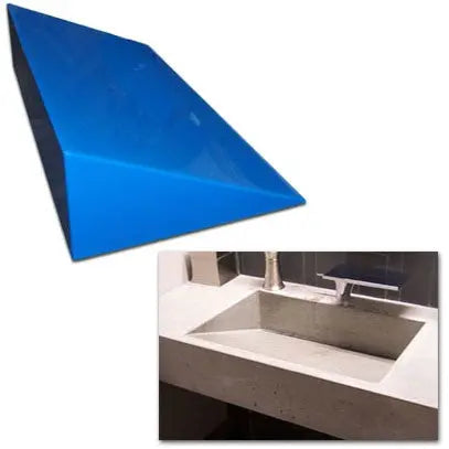 Concrete Sink Mold SDP-8 Ramp Slot Drain (24"x15.75"x6") PNL Liners