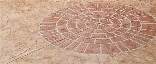 Concrete Stencil Accent - Cobble Circle DCI Stencils