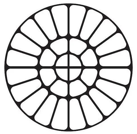 Concrete Stencil Accent - Small Universal Circle DCI Stencils