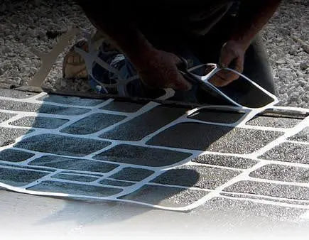 Concrete Stencil Border Header - Cobble Expressions LTD