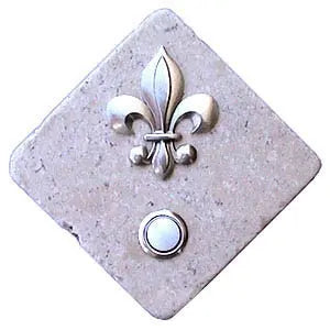 Fleur de Lis Stone Doorbell CustomDoorbell All