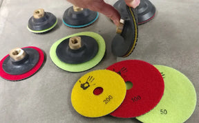 Polishing Velcro Backer Backup Pads for Concrete and Stone Expressions LTD