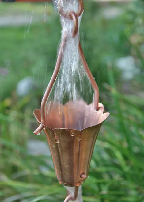 Rain Chain Yuri Cups - Copper RainChains