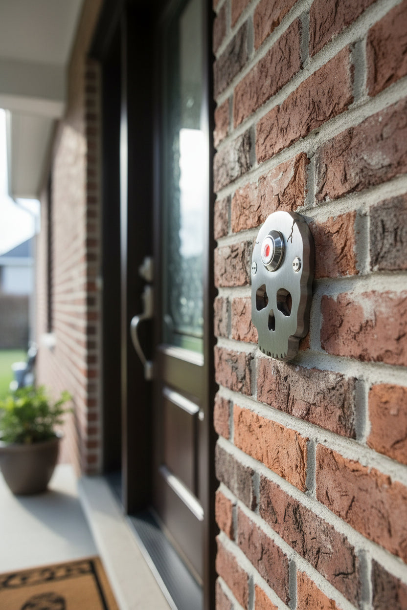 Stainless Steel Skull Door bell Expressions LTD