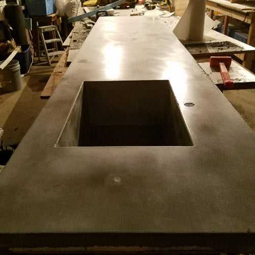 Making a Concrete Countertop with Concrete Sink Expressions-LTD