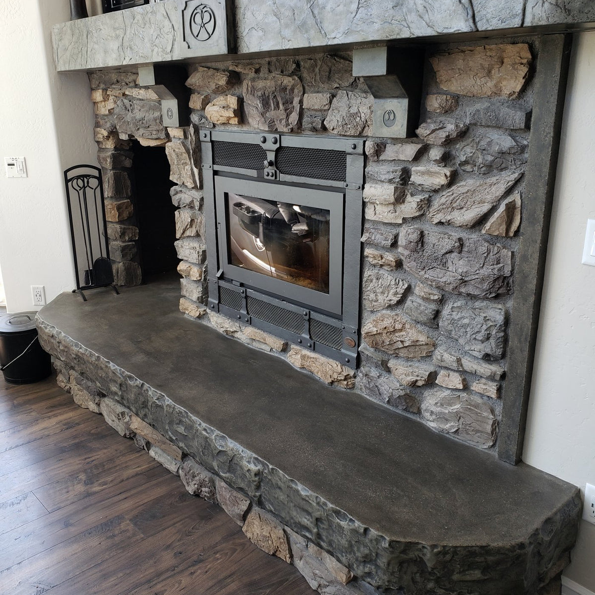 GFRC Fireplace Mantle Project - Lightweight Super Strong Concrete