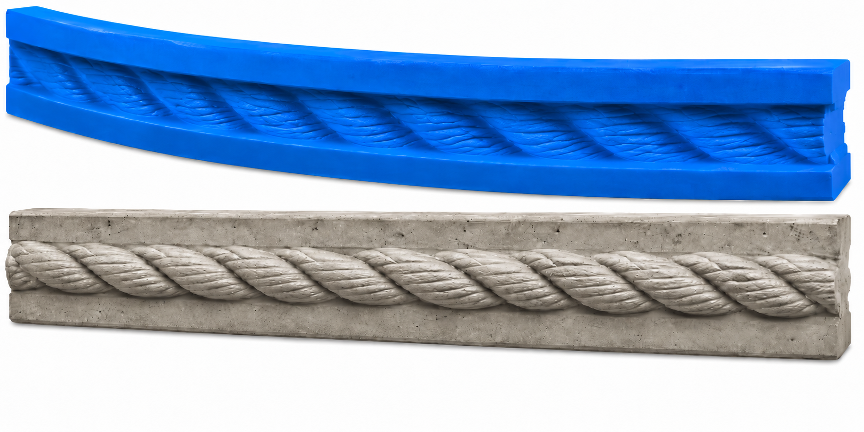 Concrete Edge Form Liner - 2" Rope PNL Liners