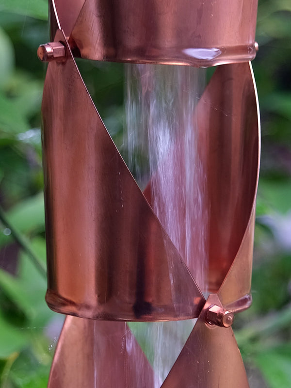 Rain Chain Origami™ II Round -Copper RainChains