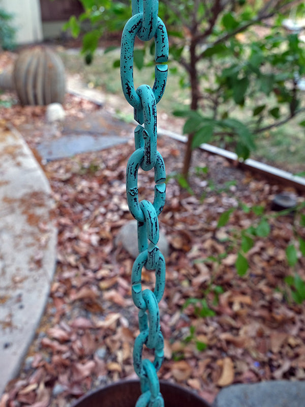 Rain Chain Cast Links- Patina