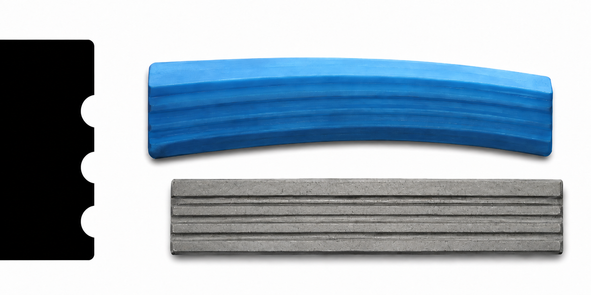 Concrete Edge Form Liner - 2" Tri-Groove PNL Liners