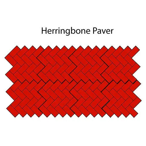 Brick Concrete Stamps - Herringbone Paver Walttools-Stamps