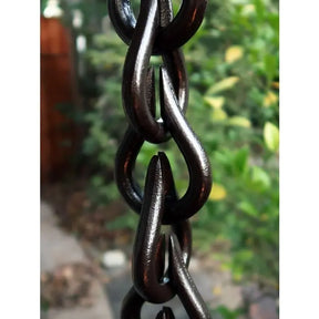 Cast Aluminum Link Droplet Chain- Bronze Powder Coat RainChains
