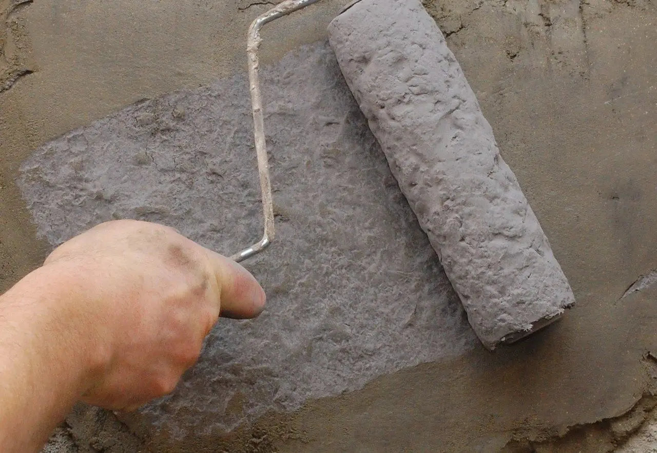 Concrete Texture Roller Sleeve - Lightweight Vertical Stamping - Medium  Stone