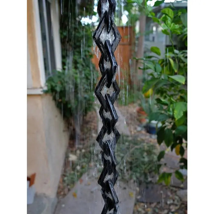 Copy of Cast Aluminum Link Droplet Chain- Black Powder Coat RainChains