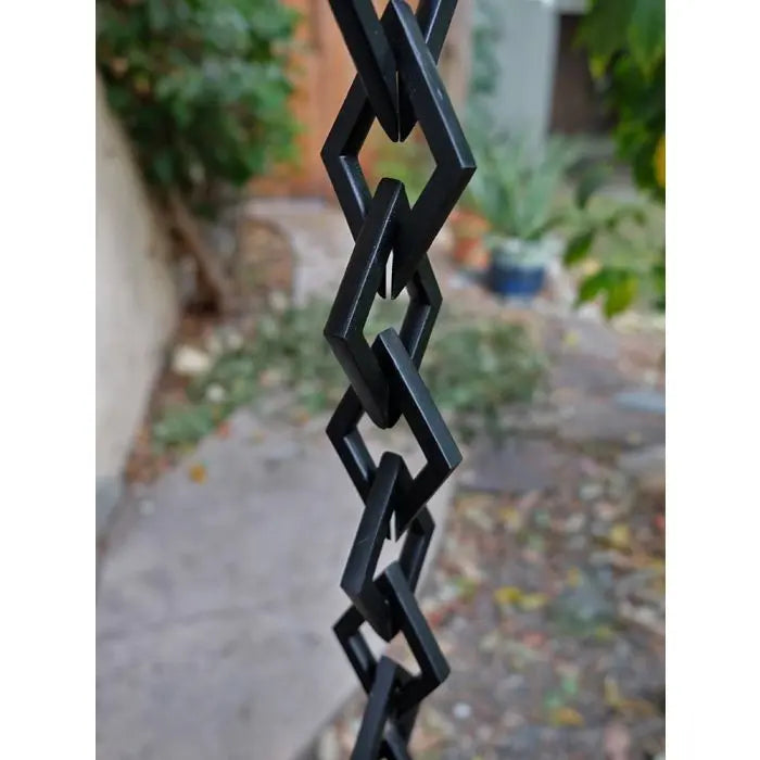 Copy of Cast Aluminum Link Droplet Chain- Black Powder Coat RainChains