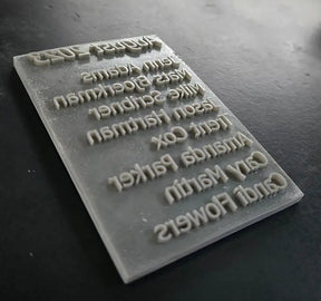 Custom Concrete Stamp - Rigid Logo Design Expressions LTD