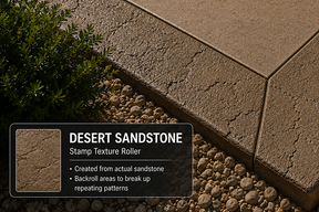 Concrete Curb & Border Stamp Roller- DESERT SANDSTONE PNL Liners