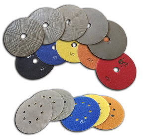 Diamond Sanding Pad Discs, ExpXT 5" Velcro Backed Electroplated Expressions LTD