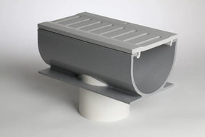 Linear Trench Drain for Pool Decks and Driveways - The 4" Water Hog Cardinal Quaker Plastics