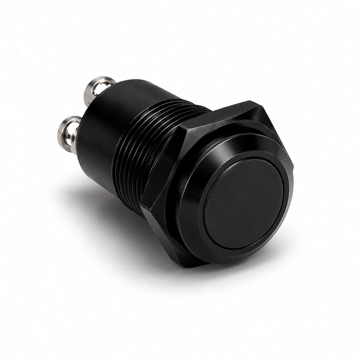 Push Button Doorbell Garage Low Voltage, Black Anodized Aluminum Expressions LTD