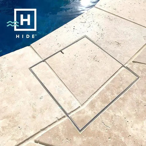 Pool Skimmer Hidden Concrete Box Cover, 12" HIDE Z-Form