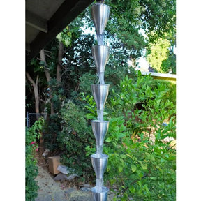 Rain Chain Aluminum Smooth Cups Unfinished RainChains