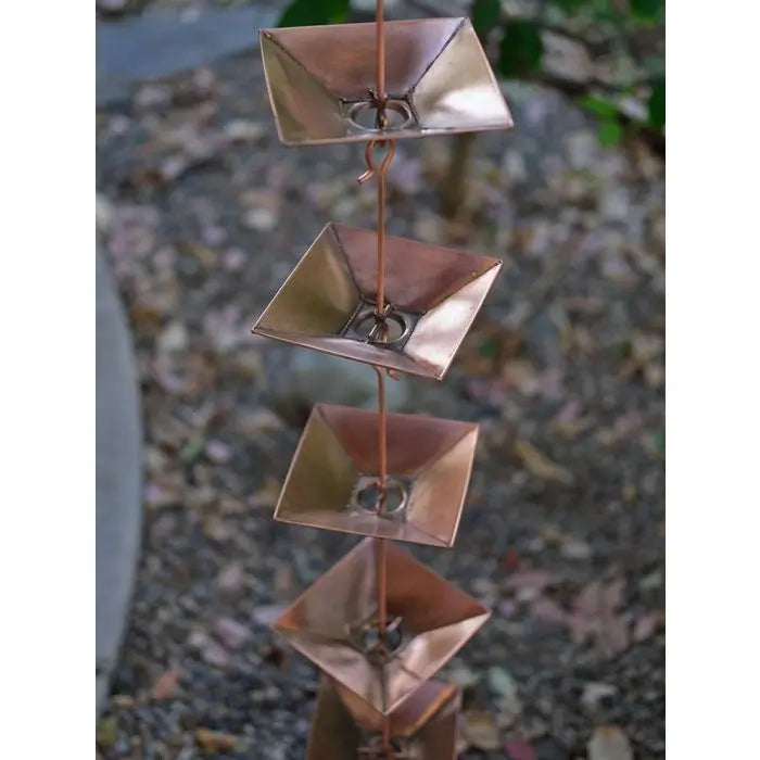 Rain Chain Copper Pagoda Cups RainChains