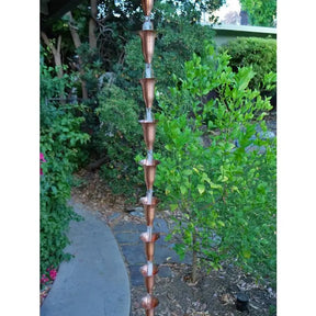 Rain Chain Honeysuckle Unfinished Copper Cups RainChains