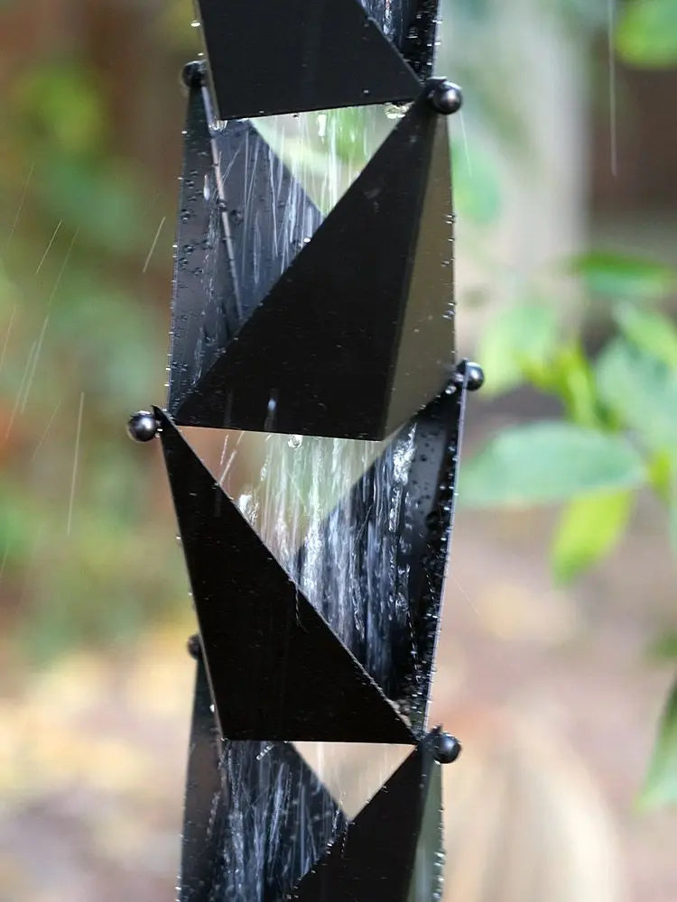Rain Chain Origami -Black RainChains