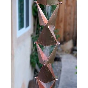 Rain Chain Origami -Copper RainChains