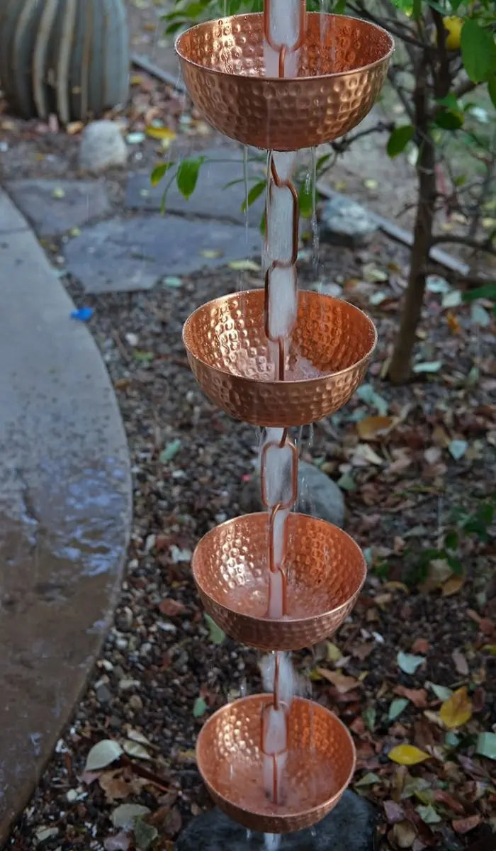 Rain Chain Pure Copper Bowls RainChains