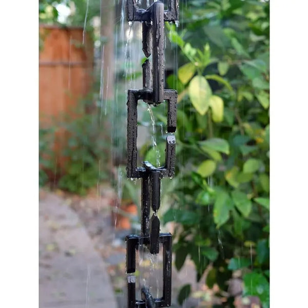 Rain Chain Rectangle Links- Black