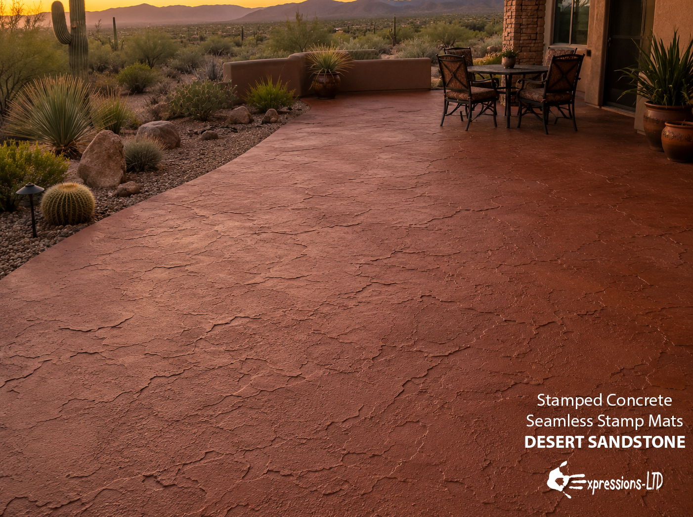 Concrete Seamless Stamp Mat - Desert Sandstone PNL Liners