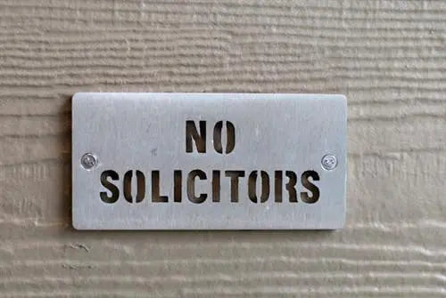 Stainless Steel NO SOLICITORS Sign Expressions LTD
