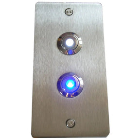 Stainless Steel Rectangle Double Doorbell Expressions LTD