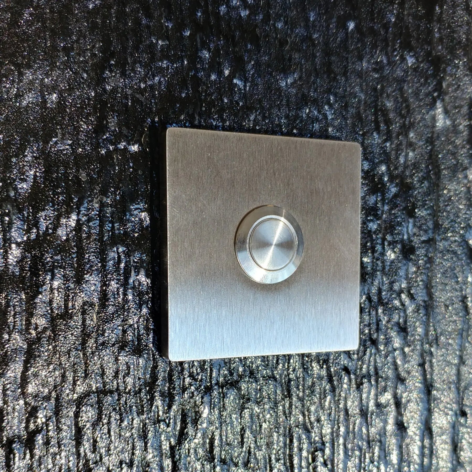Stainless Steel Square Doorbell, Flush - No Screw Design Expressions LTD