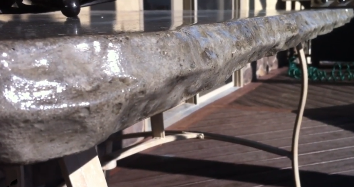 Concrete Edge Form Liner - 1.5" Chiseled Rock PNL Liners