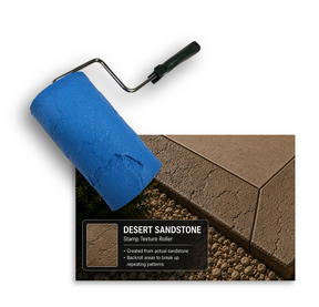 Concrete Curb & Border Stamp Roller- DESERT SANDSTONE PNL Liners