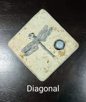Dragonfly Stone Doorbell CustomDoorbell Diamond